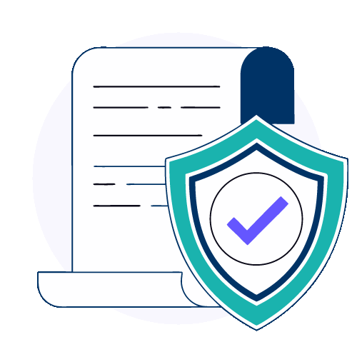 Shield representing credit union compliance.