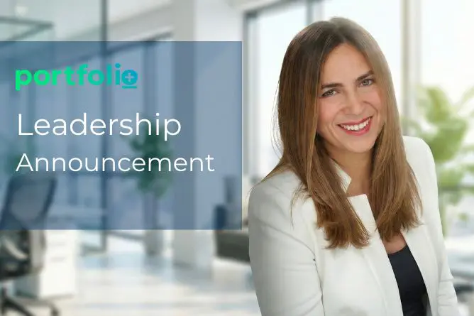 Banner of Alejandra Sarmiento, COO at Portfolio+