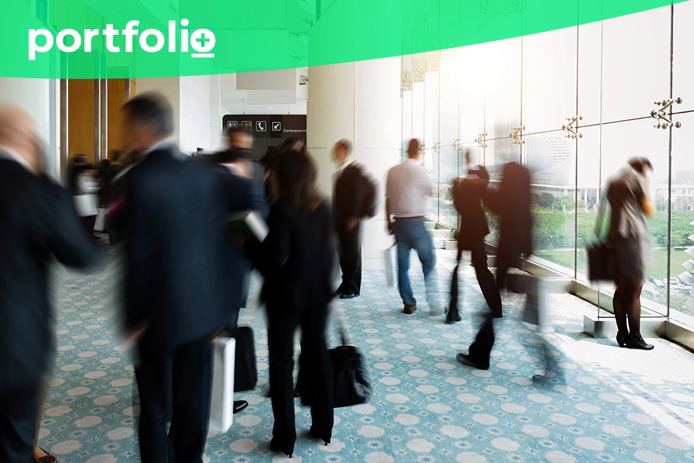 Financial services professionals gathered at the open banking expo conference in Toronto, Canada.