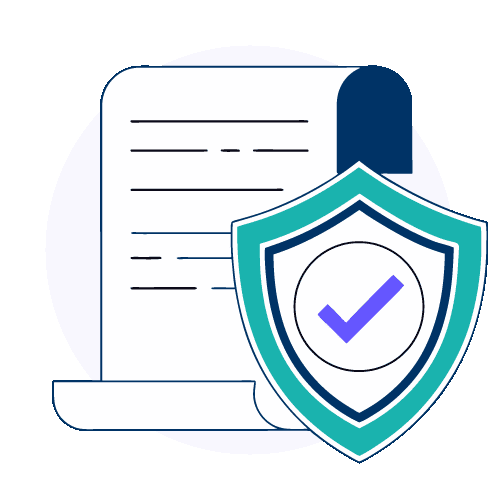 Shield representing credit union compliance.