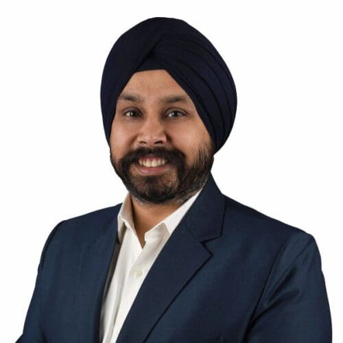 Headshot of Teghkaran Singh Director of Professional Services at Portfolio+